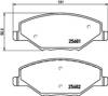 Колодки передние 8DB355020521 HELLA