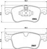 Колодки передние 8DB355020931 HELLA