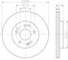 Диск тормозной передний 8DD355100941 HELLA