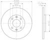 Передний тормозной диск 8DD355105751 HELLA