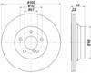 Дисковый тормоз 8DD355108861 HELLA