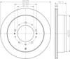 Задний тормозной диск 8DD355116331 HELLA