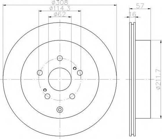 Тормозные диски 8DD355116781 HELLA