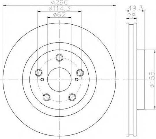 Ротор тормозной 8DD355118561 HELLA