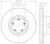 Диск тормозной передний 8DD355120111 HELLA