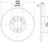 Задний тормозной диск 8DD355120421 HELLA