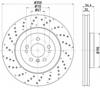 Тормоз дисковый передний 8DD355122541 HELLA