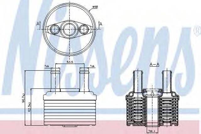 Радиатор АКПП 90664 NISSENS