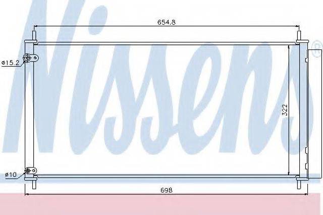 Радиатор охлаждения кондиционера 940036 NISSENS