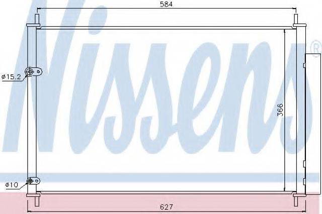 Радиатор кондиционера 940037 NISSENS