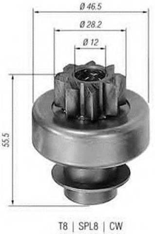 MAGNETI MARELLI 940113020130 Бендикс стартера в наличии Николаев