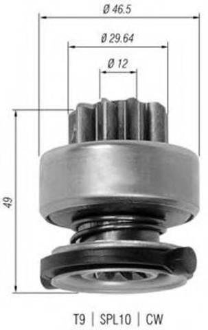 940113020334 MAGNETI MARELLI Бендикс стартера купить в Каменское