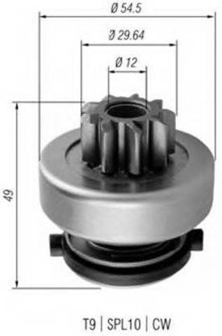 MAGNETI MARELLI 940113020354 Бендикс стартера в наличии Украина