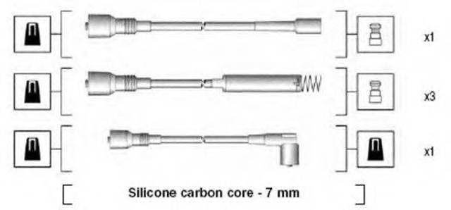 Высоковольтные провода  941125280680 MAGNETI MARELLI