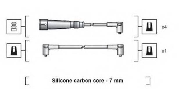 Провода высоковольтные 941318111040 MAGNETI MARELLI
