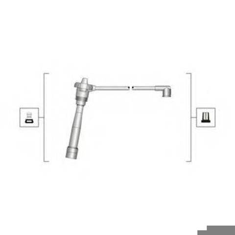 Провода высоковольтные в комплекте 941319170039 MAGNETI MARELLI