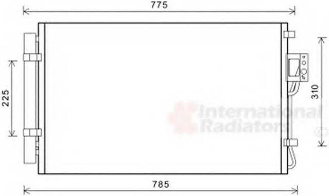 HYUNDAI 976061U100 Радиатор кондиционера в наличии Ровно