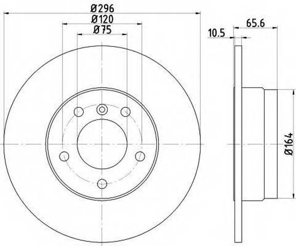 Диск тормозной задний 986479306 BOSCH