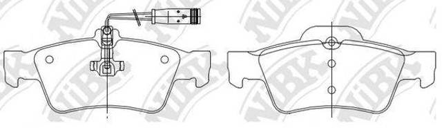 Колодки тормозные дисковые комплект A006420012041 MERCEDES