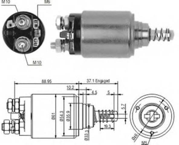 Тяговое реле стартера AME0186 MAGNETI MARELLI