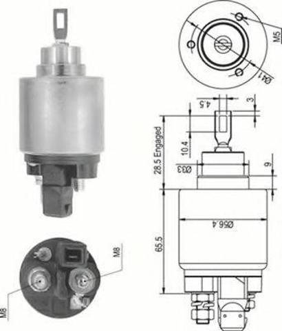 Тяговое реле стартера AME0343 MAGNETI MARELLI
