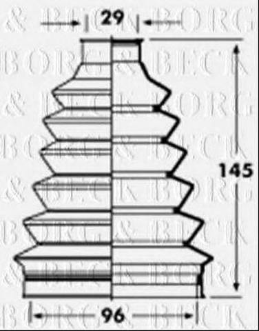 BCB2361 Пыльник ШРУСа наружный купить Украина
