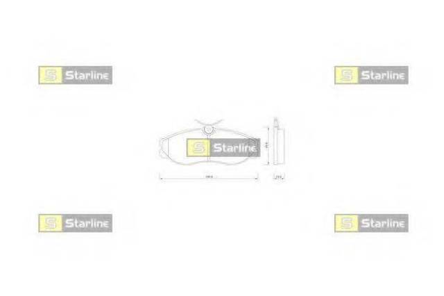 Колодки BDS257 STARLINE