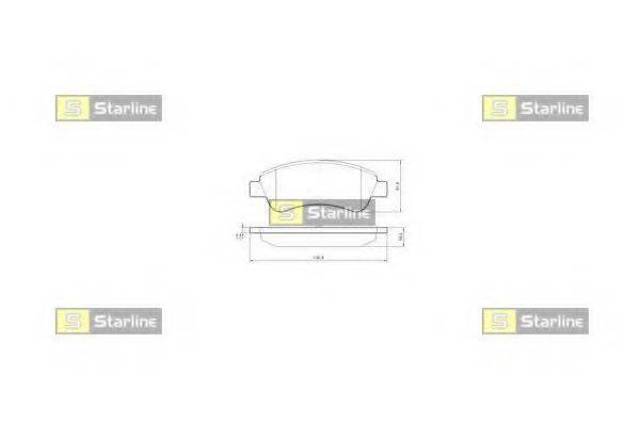 BDS842P STARLINE Колодки тормозные передние дисковые купить в Кривой Рог