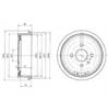 Барабан тормозной задний Опель Кадет E