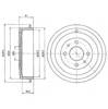 Барабан тормозной задний BF366 DELPHI