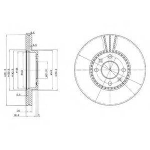 Ротор тормозной BG2693 DELPHI