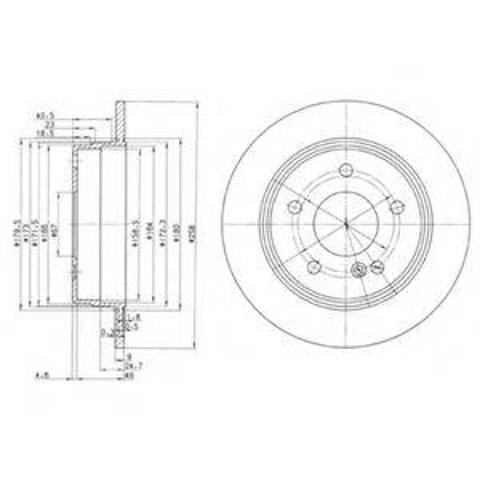 Тормозные диски BG2761 DELPHI