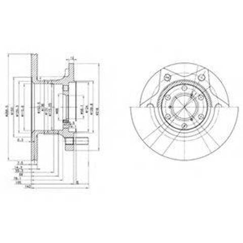 Диск тормозной передний BG302 DELPHI