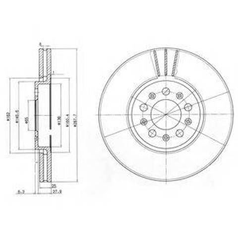 Ротор тормозной BG3035C DELPHI