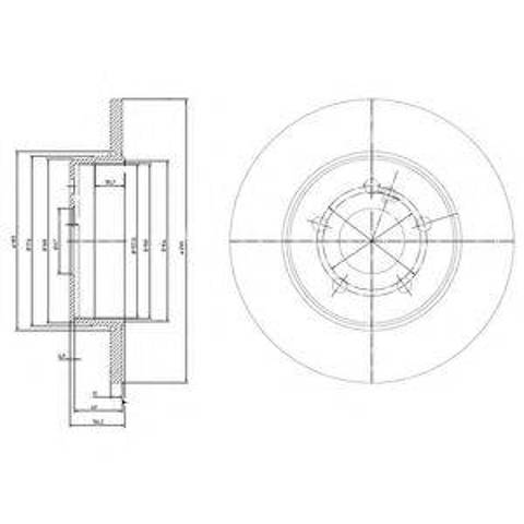 Ротор тормозной BG3208C DELPHI