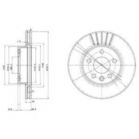 Ротор тормозной BG3417 DELPHI