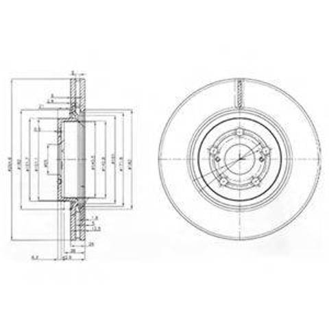 Диск тормозной передний BG3914 DELPHI