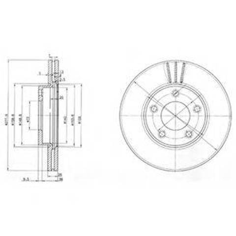 Ротор тормозной BG3927 DELPHI