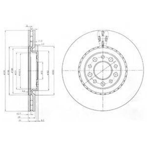 Ротор тормозной BG3993 DELPHI