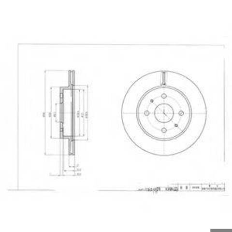 Ротор тормозной BG4128 DELPHI