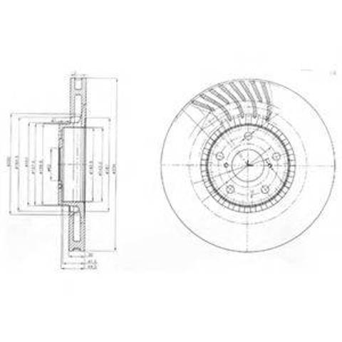 Тормоз дисковый передний BG9011 DELPHI