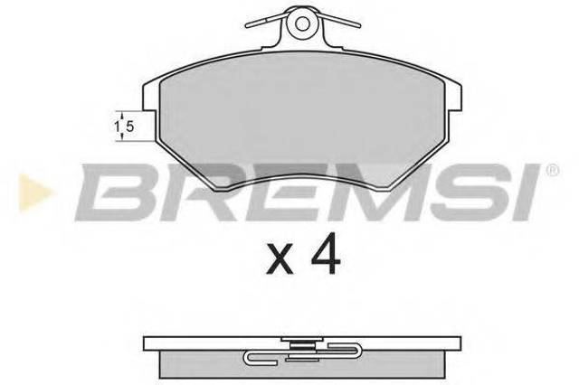 Колодки тормозные BP2642 BREMSI