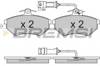 Колодки тормозные дисковые комплект BP2643 BREMSI