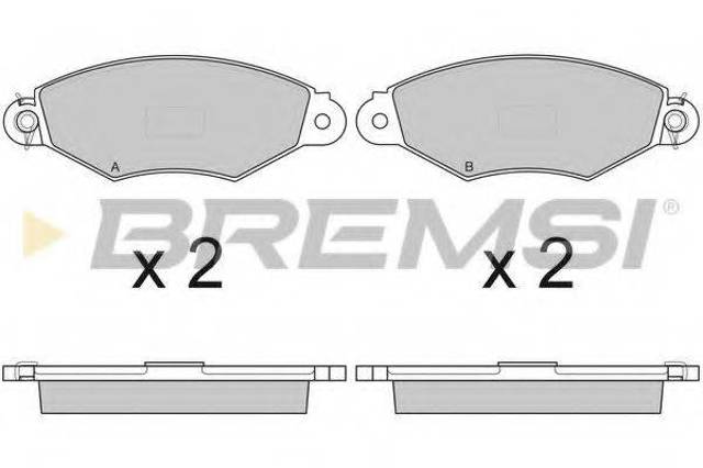 Колодки передние BP2749 BREMSI
