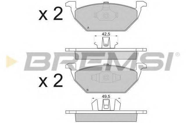 Колодки тормозные BP2835 BREMSI