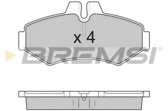 Комплект задних колодок BP2845 BREMSI