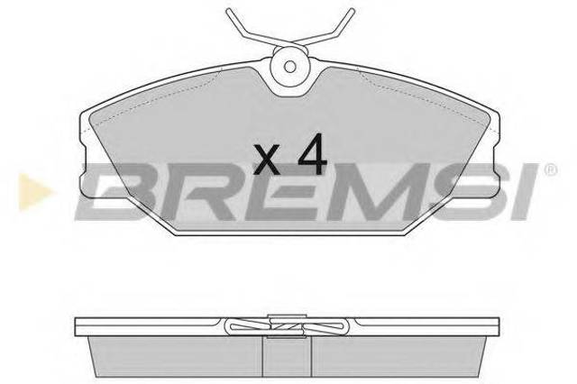 Колодки передние BP2874 BREMSI