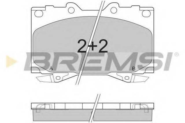 Колодки тормозные BP2898 BREMSI