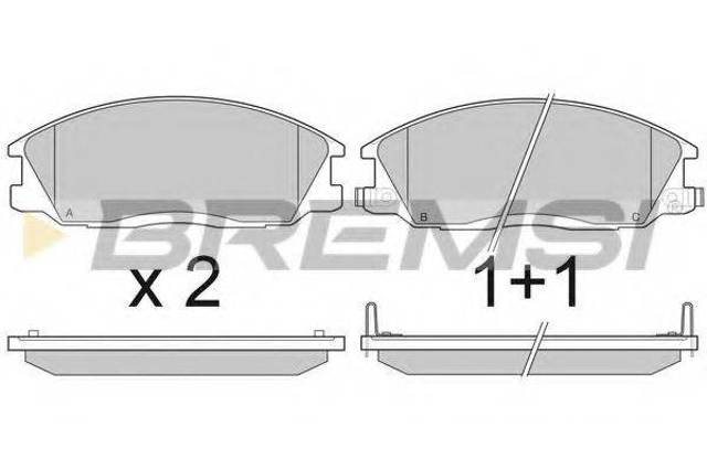 Колодки передние BP2909 BREMSI