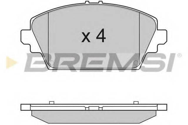 Передние тормозные колодки BP2945 BREMSI